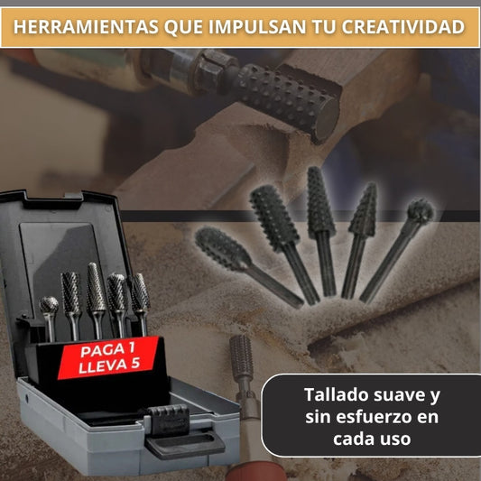 KIT DE BROCAS PARA LIMAR Y ESCULPIR