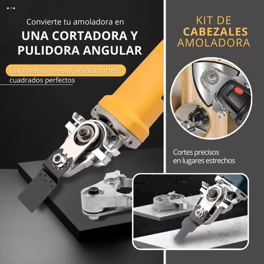 KIT CABEZALES PARA AMOLADORA