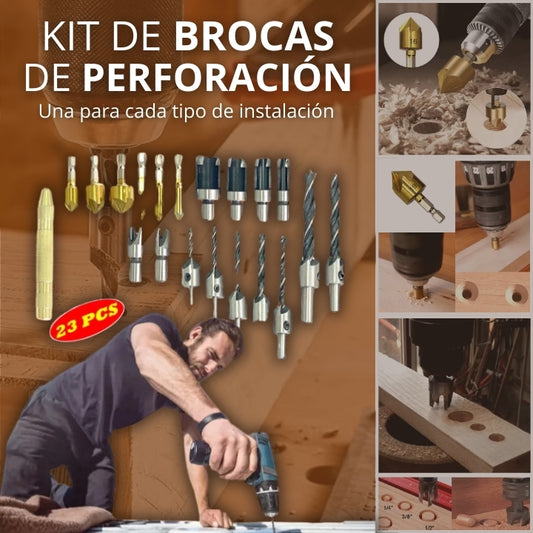 KIT DE BROCAS PERFORACION MULTIUSOS