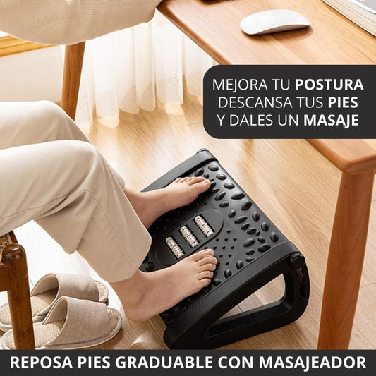 REPOSA PIES CON MASAJEADOR