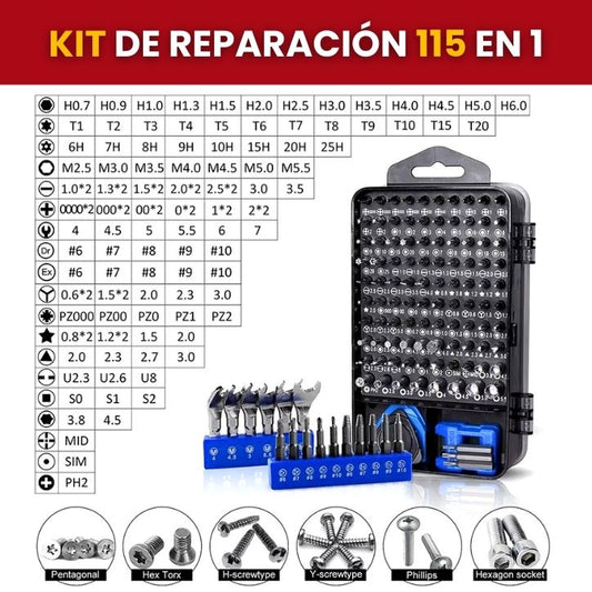 KIT DESTORNILLADOR  115 EN 1