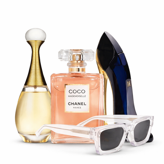 Combo: J`Adore + Coco Chanel + Good Girl + Rayban
