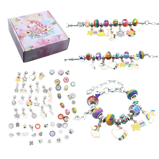 KIT DE 68 PIEZAS DE PULSERAS  ARMABLES
