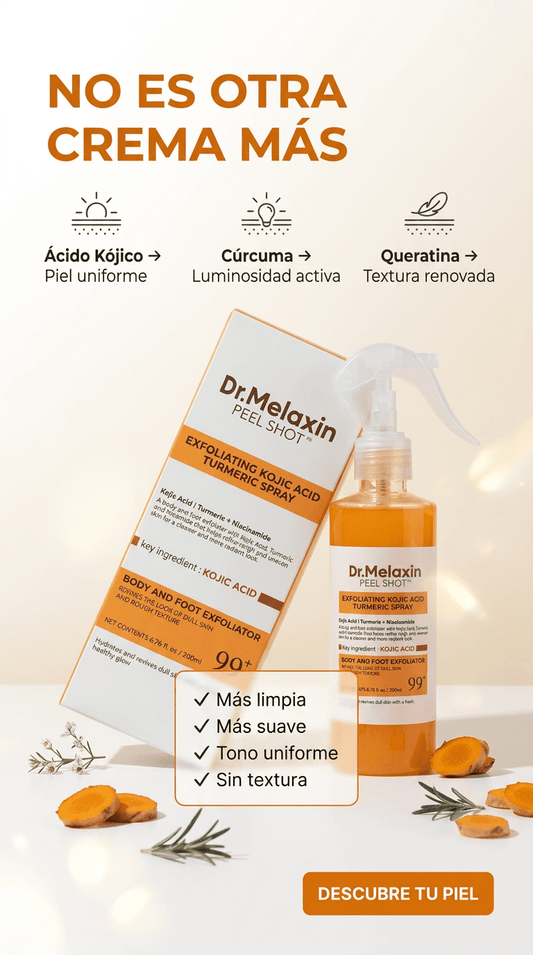 Spray corporal exfoliante con queratina Dr. Melaxin